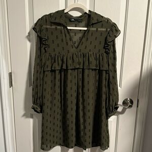 Olive Zara tunic/dress size S.